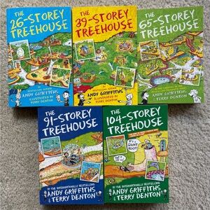 The Treehouse Series by Andy Griffiths - Set of 5 Books Like New condition